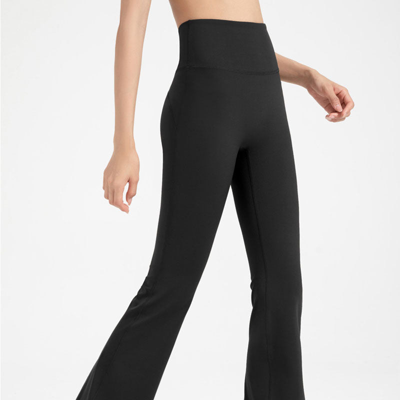 High-Waisted, Antibacterial, Flared Yoga Pants