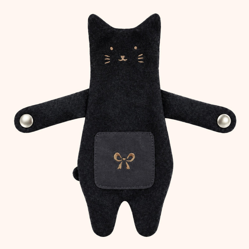 🧸🎀 Cute Bear & Cat Zipper Bag Charm — Playful Storage Pouch for Handbags & Totes