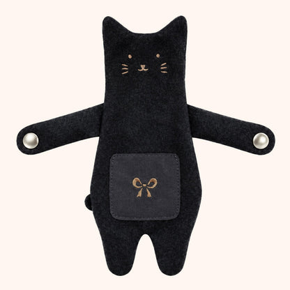 🧸🎀 Cute Bear & Cat Zipper Bag Charm — Playful Storage Pouch for Handbags & Totes