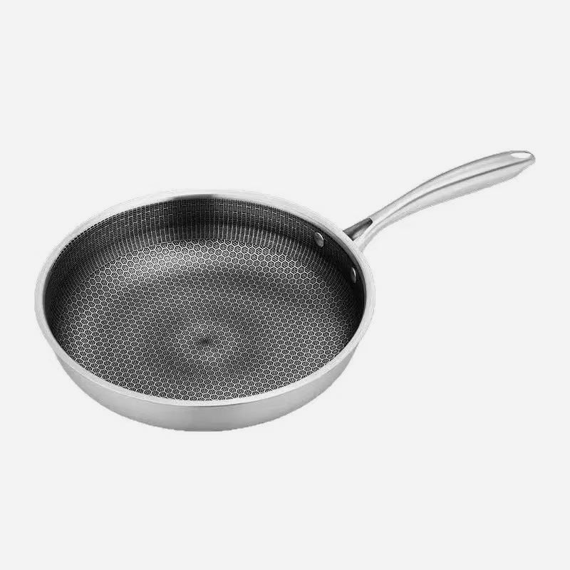 🍳Stainless Steel Non-Stick Frying Pan: Healthy & Versatile for Every Kitchen 🍳
