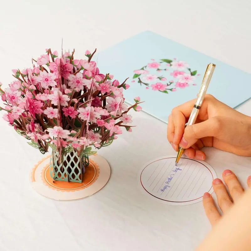 2-in-1 gift and decoration for any occasion 🌸 3D flower bouquet pop-up card
