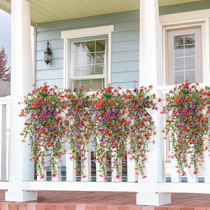 🌿 Cascading daisies & eucalyptus – UV resistant, always in bloom! ☀️