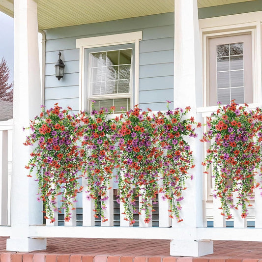 🌿 Cascading daisies & eucalyptus – UV resistant, always in bloom! ☀️