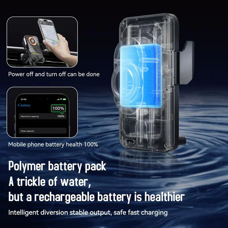 🔥HOT SALE 60% OFF🎁⚡Over 50,000 sold! 📱Smart 2-in-1 Car Rotating Mobile Phone Holder & Wireless Charger⚡