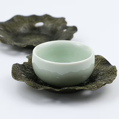🐸🪔 Zen Frog Incense Holder — Antique Brass Finish with Ash-Catching Lily Pad Tray