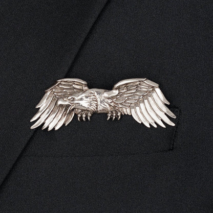 🐊✨ Sculptural Animal Metal Pocket Square