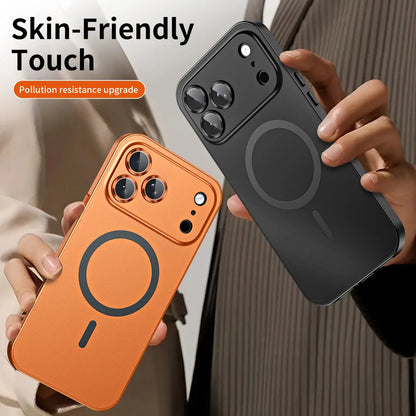 Aluminum Frame Magnetic Cover For iPhone