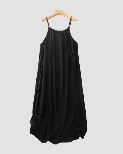 🔥In High Demand! 📈💃Women's Solid Color Backless Cami Dress🎀👚