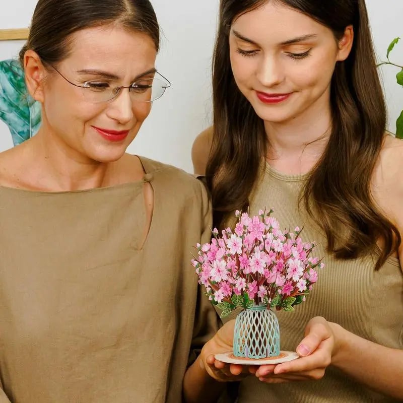 2-in-1 gift and decoration for any occasion 🌸 3D flower bouquet pop-up card