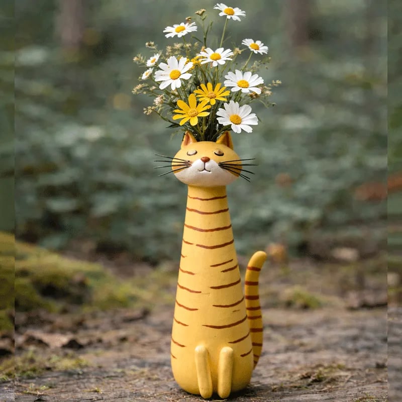 😻 Cats that hold your flowers – because your home needs more purrsonality! 🌼