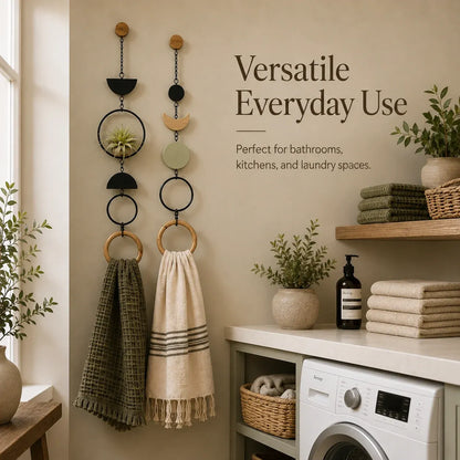 🌿 Make Everyday Details Beautiful — Wooden Towel Holder