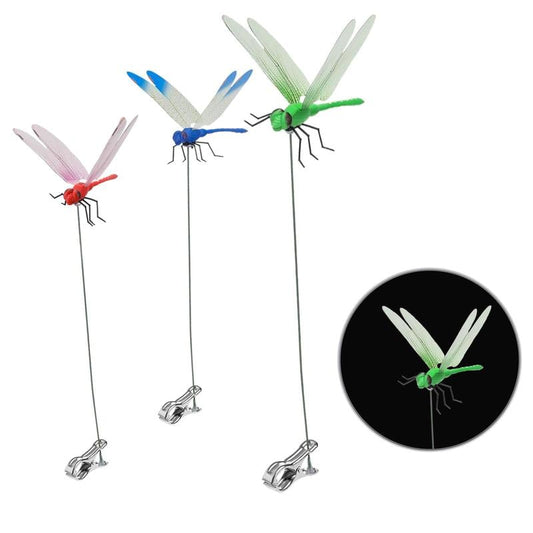 🦟 Realistic dragonfly that scares away pests – clips onto any rod or pole! 🌿