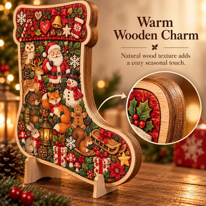 🎄🧩 Wooden Christmas Puzzle with Stand — 8 Festive Designs to Build & Display