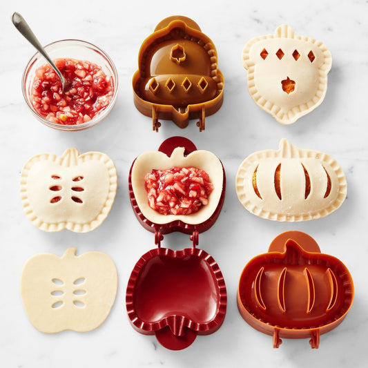 🥧 Holiday Mini Hand Pie Mold Set: 360° Crimped Festive Pastry Press! 🎄