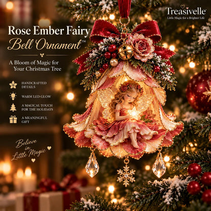 🧚✨ Enchanted Fairy Bell Christmas Ornament