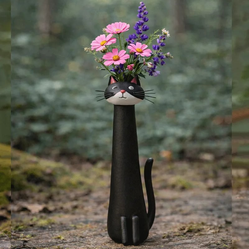 😻 Cats that hold your flowers – because your home needs more purrsonality! 🌼