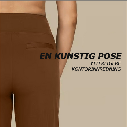 🔥Loose, high-waisted business trousers with an informal waistban