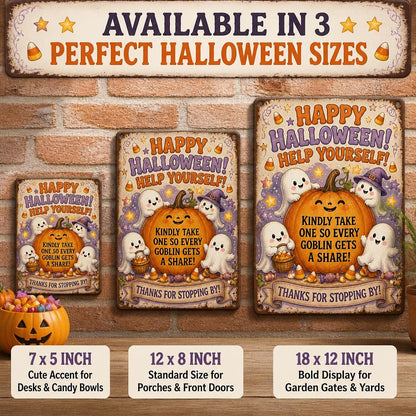 👻 Enjoy the Party! Keep the Magic Alive for Every Kid with This Vintage Halloween Porch Sign 🎃