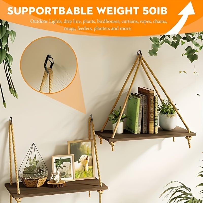 🪴 Hang plants, cups, lights, and feeders – 20 screw hooks for every room! 🏡✨