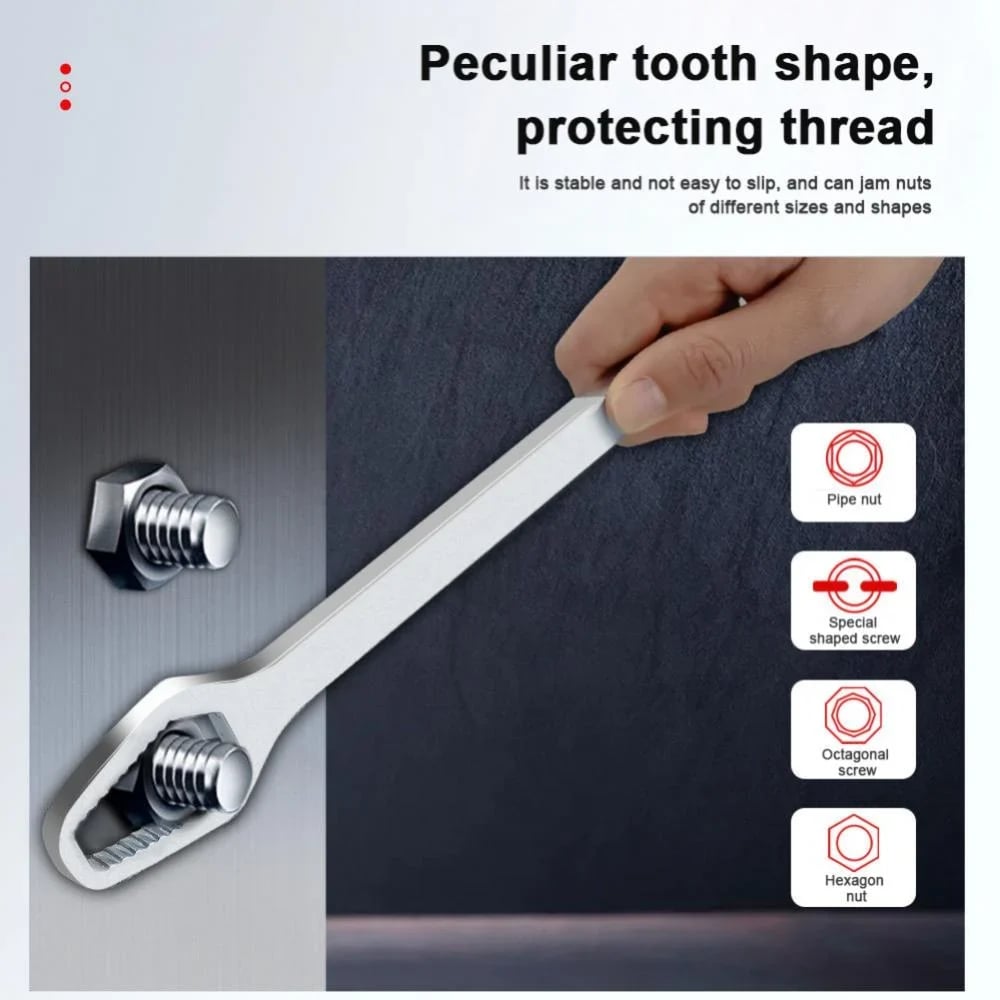 ⚙️ 8 to 22 mm in one grip – tackle any fastener without switching tools! 🔩