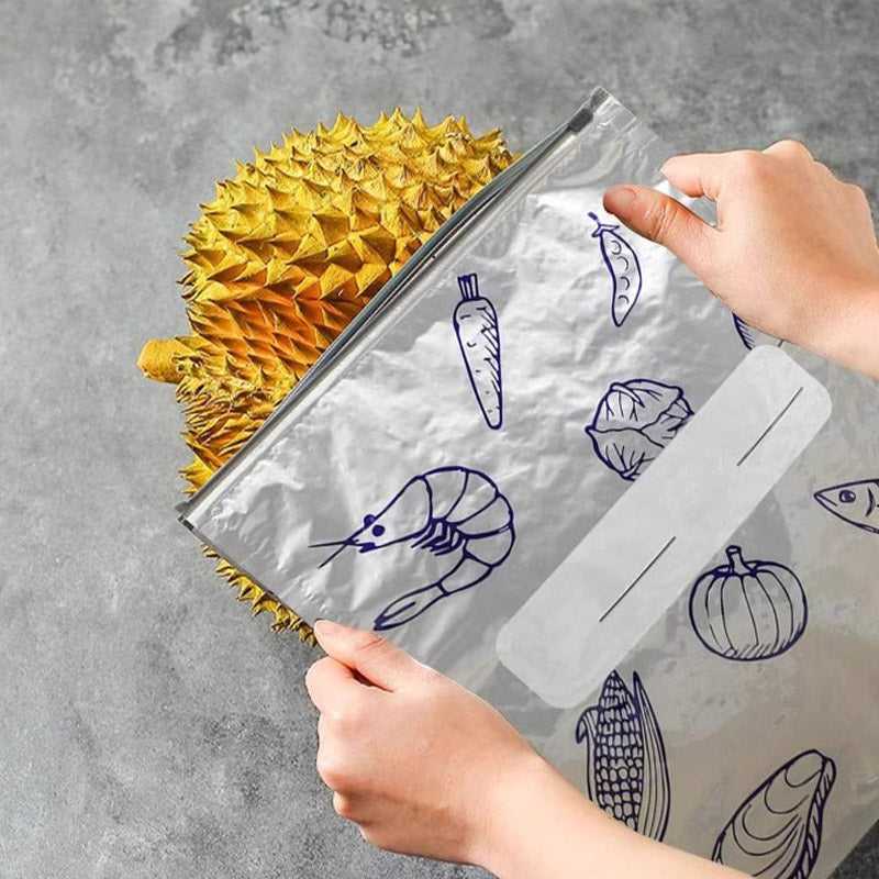 ✨1 for just £0.3♻️Reusable resealable aluminium foil storage bags 🥡🔒