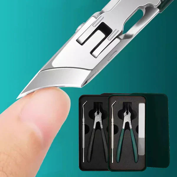 Anti-slush slant edge nail clippers 3-piece se