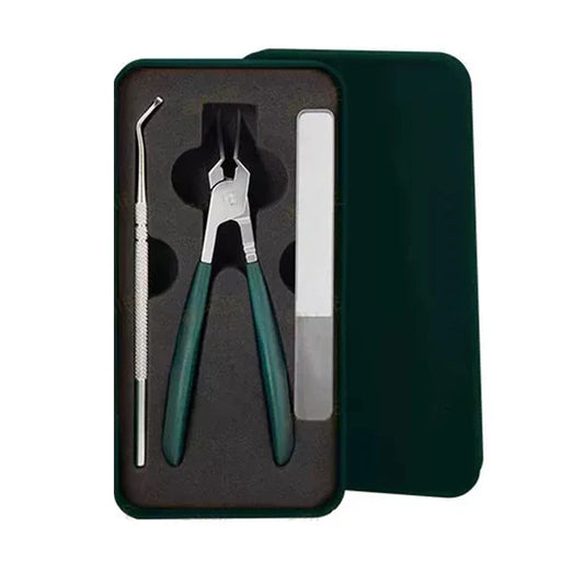 Anti-slush slant edge nail clippers 3-piece se
