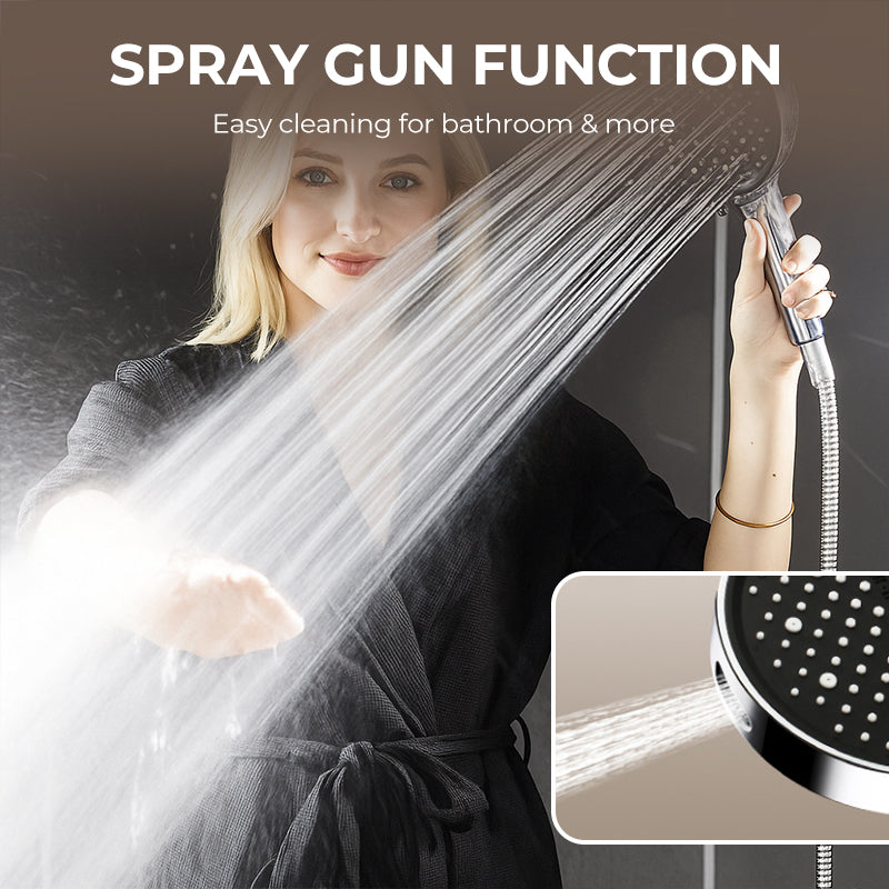 🌧️ Is the water pressure too low? This rain shower head is the solution—With 7 adjustable spray modes, it delivers a truly torrential downpour! 💪🚿