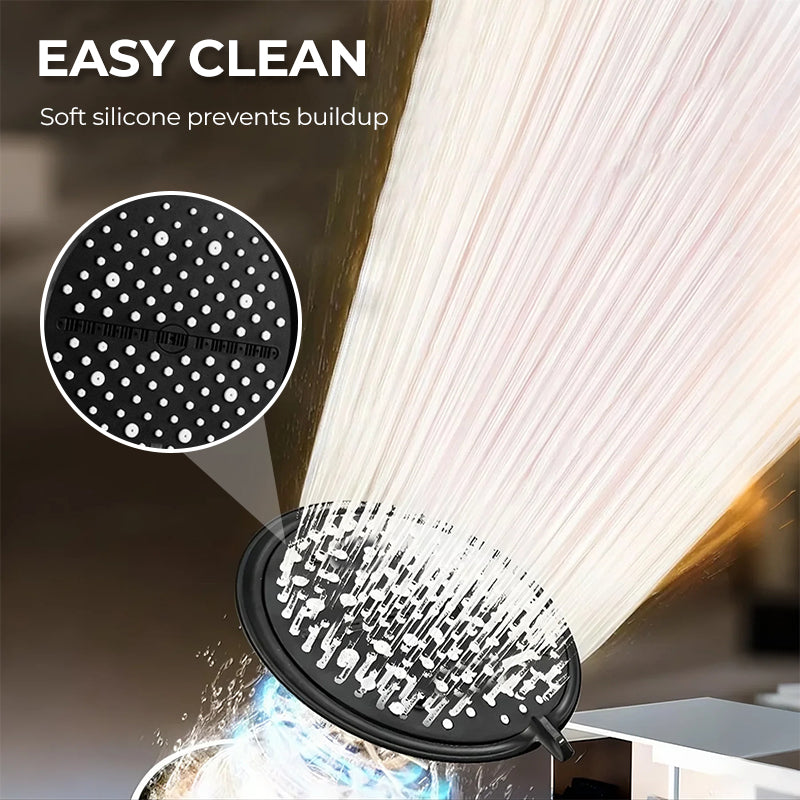🌧️ Is the water pressure too low? This rain shower head is the solution—With 7 adjustable spray modes, it delivers a truly torrential downpour! 💪🚿