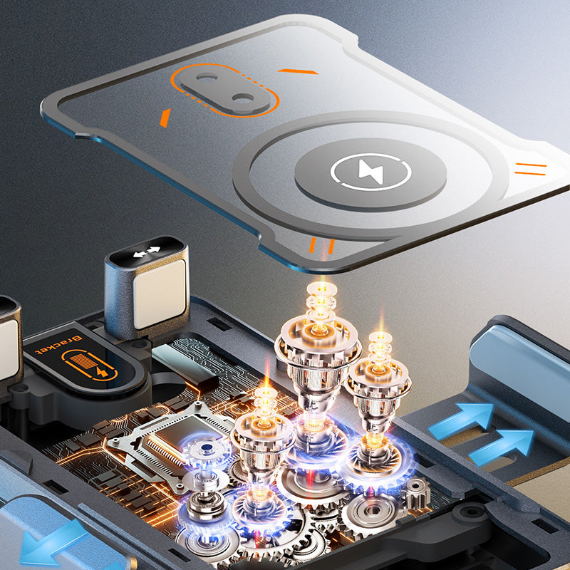 ✨2-in-1 smart car phone holder with swivel function and wireless charge