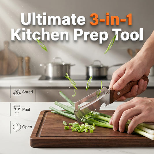 ✨ Peel, julienne and slice – three uses in one. Get your ingredients ready in seconds! ⏱️🧅