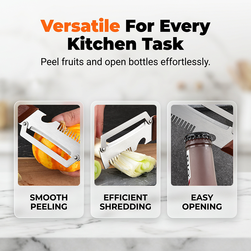 ✨ Peel, julienne and slice – three uses in one. Get your ingredients ready in seconds! ⏱️🧅