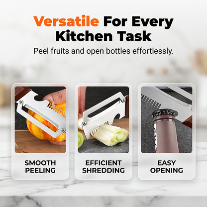 ✨ Peel, julienne and slice – three uses in one. Get your ingredients ready in seconds! ⏱️🧅