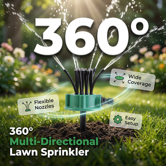 🌧️ Tired of uneven watering in the garden?🌱360° Coverage Precision Garden Irrigation Sprinkler