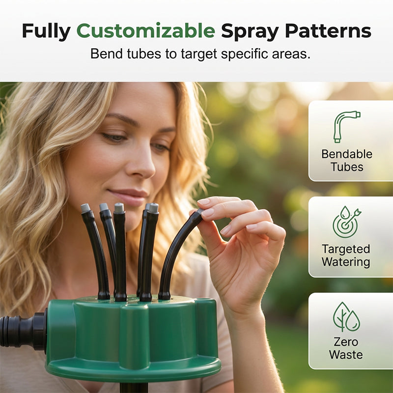 🌧️ Tired of uneven watering in the garden?🌱360° Coverage Precision Garden Irrigation Sprinkler