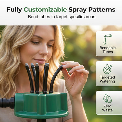 🌧️ Tired of uneven watering in the garden?🌱360° Coverage Precision Garden Irrigation Sprinkler