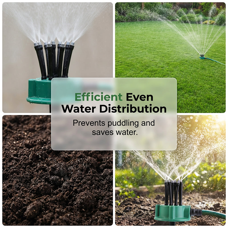 🌧️ Tired of uneven watering in the garden?🌱360° Coverage Precision Garden Irrigation Sprinkler