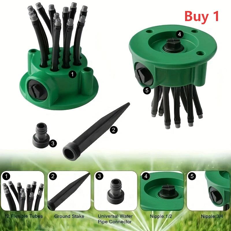 🌧️ Tired of uneven watering in the garden?🌱360° Coverage Precision Garden Irrigation Sprinkler